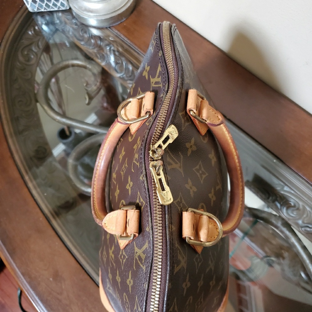 Louis Vuitton Brown Monogram Satchel - Picture 6 of 11